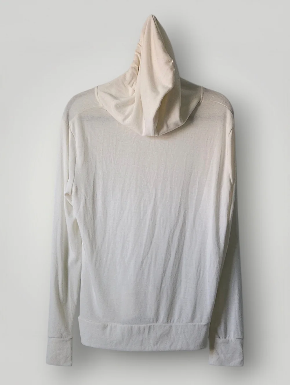 Victoria's Secret PINK Cream Hoodie‎ Small Soft Lightweight Coquette Coastal